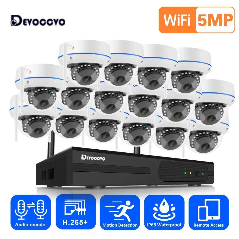 Home Security And Camera Systems - 5MP Wifi IP Camera Security System