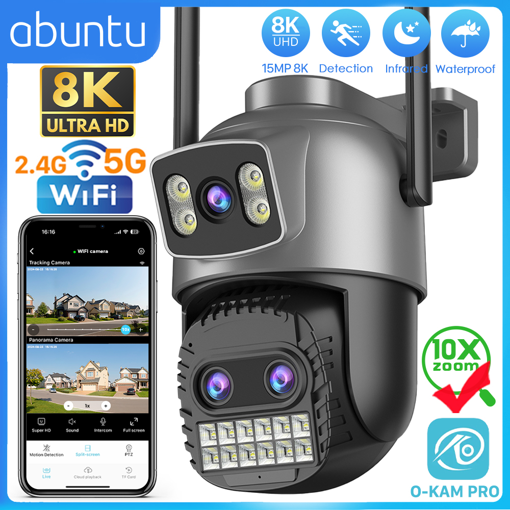 Home Security Options - ABUNTU 15MP 8K 10X Optional Zoom