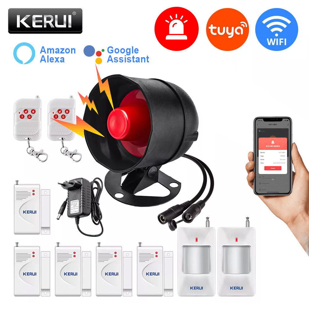 Home Zone Security App - KERUI Tuya Smart WIFI Wireless Security