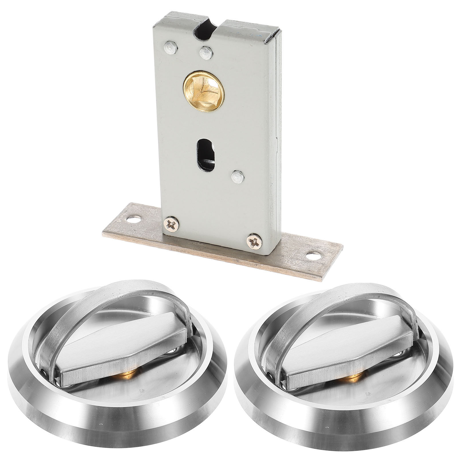 Home Security Locks - 1 set 1 Set Stainless Steel