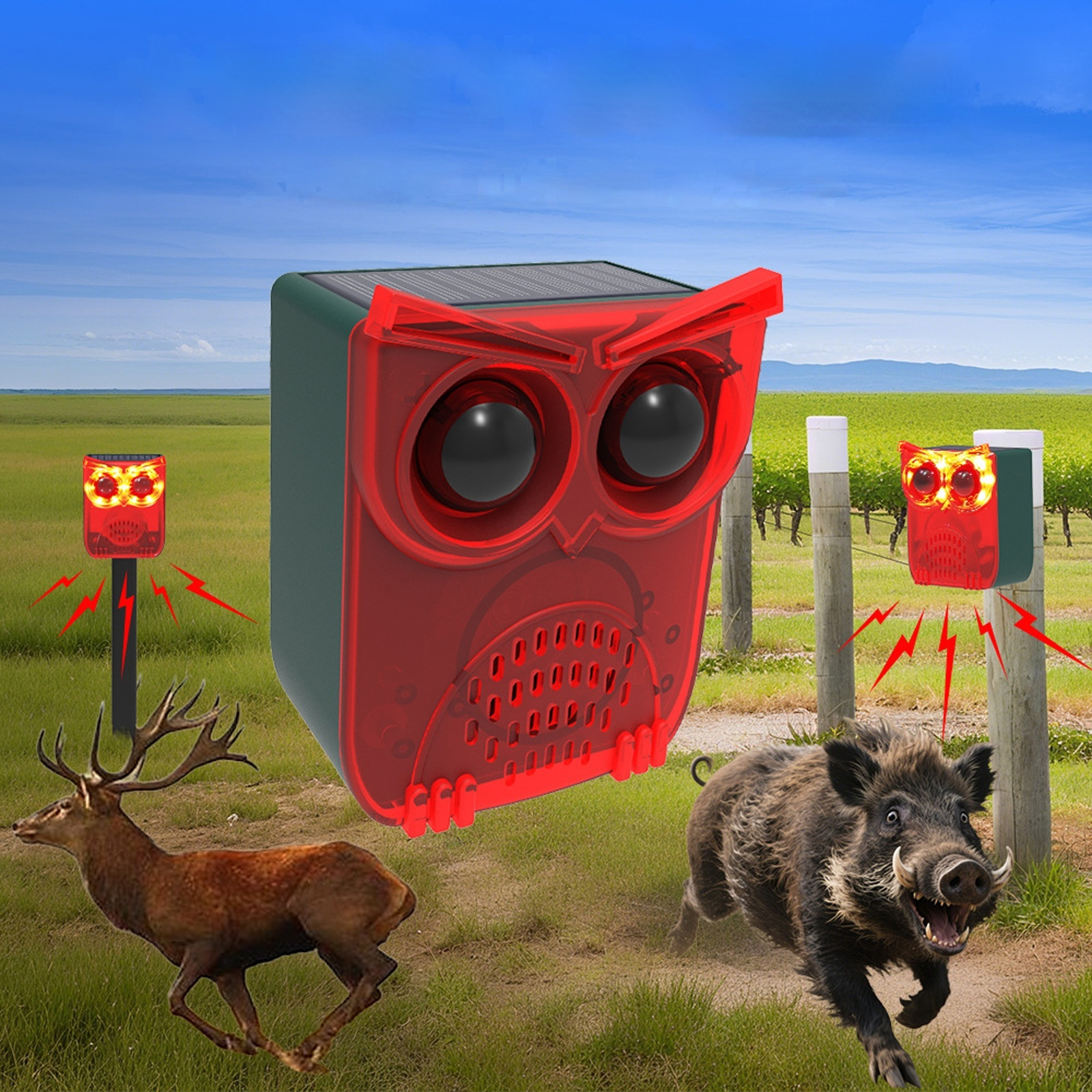 Solar Motion Sensor Alarm Dog  - Home Security Yard Sensors 리뷰 및 가격