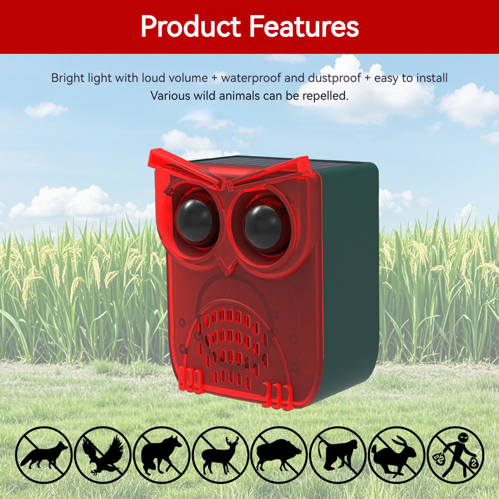 Solar Motion Sensor Alarm Dog  - Home Security Yard Sensors 리뷰 및 가격