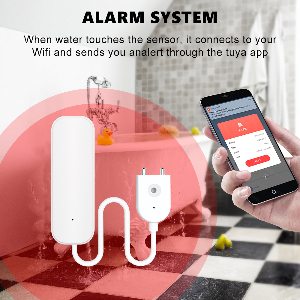 WiFi/Zigbee Water Sensor Tuya  - Home Security Alarm System 리뷰 및 가격