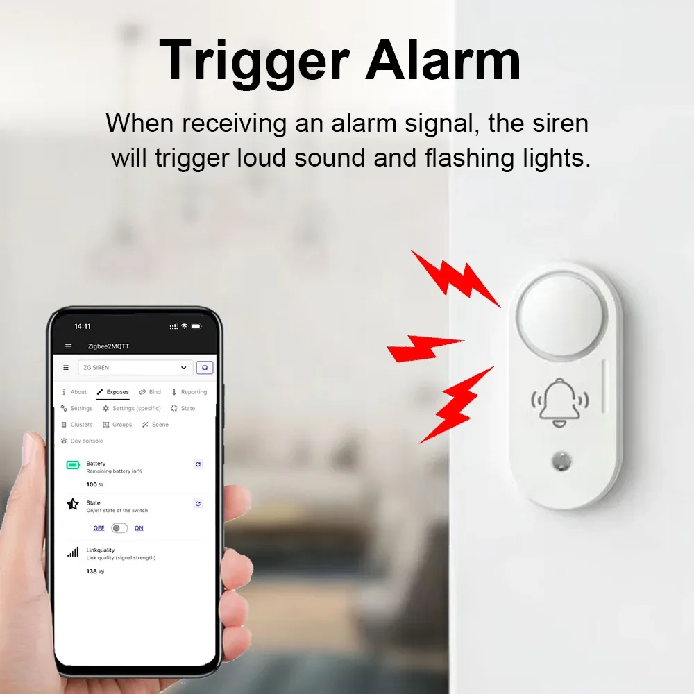 Haozee Zigbee 110dB Siren Alar - Home Security Options 리뷰 및 가격
