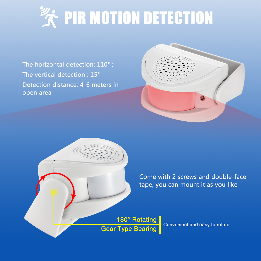 Wireless Infrared Chime Doorbe - Home Security Options 리뷰 및 가격