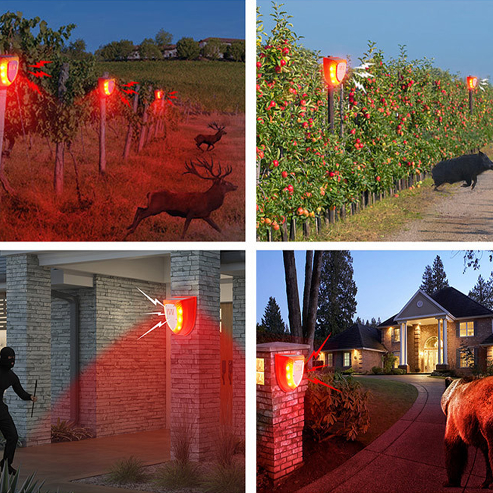 Solar Security Alarm Lights wi - Home Security Yard Sensors 리뷰 및 가격