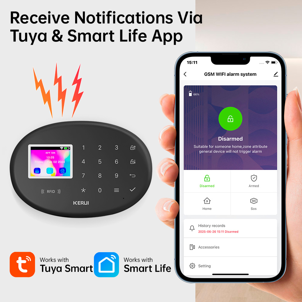 KERUI Alarm Security System W2 - Home Zone Security App 리뷰 및 가격