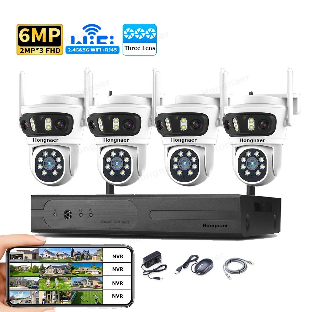 2026 Hongnaer 6MP 4CH 3 Lens 2 - Home Security System 리뷰 및 가격