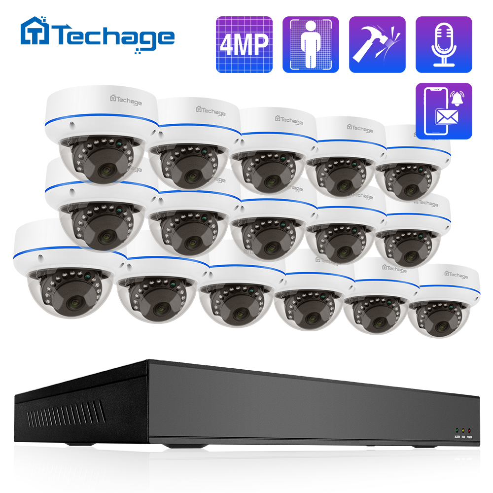 Techage HD 4MP 16CH POE Survei - Home Security And Camera Systems 리뷰 및 가격
