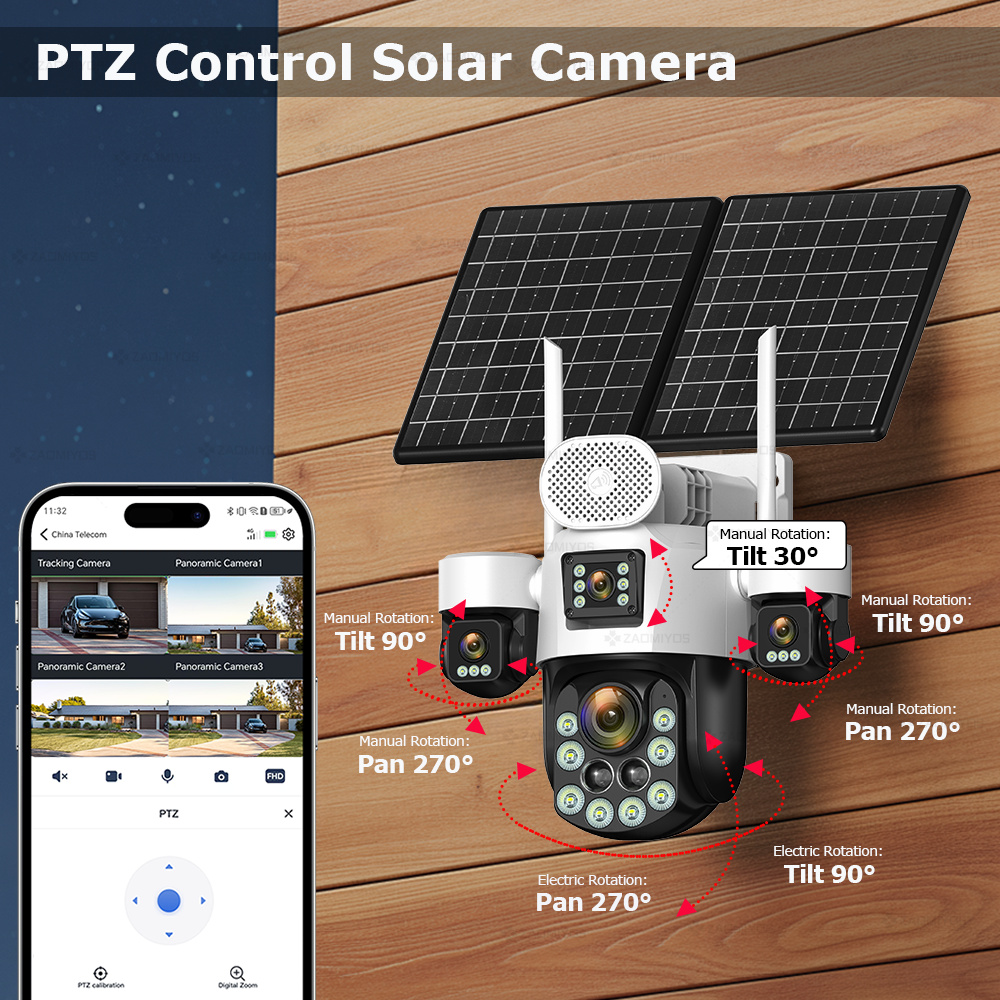 4 Lens Outdoor 360° Surveillan - Home Security Upgrades 리뷰 및 가격