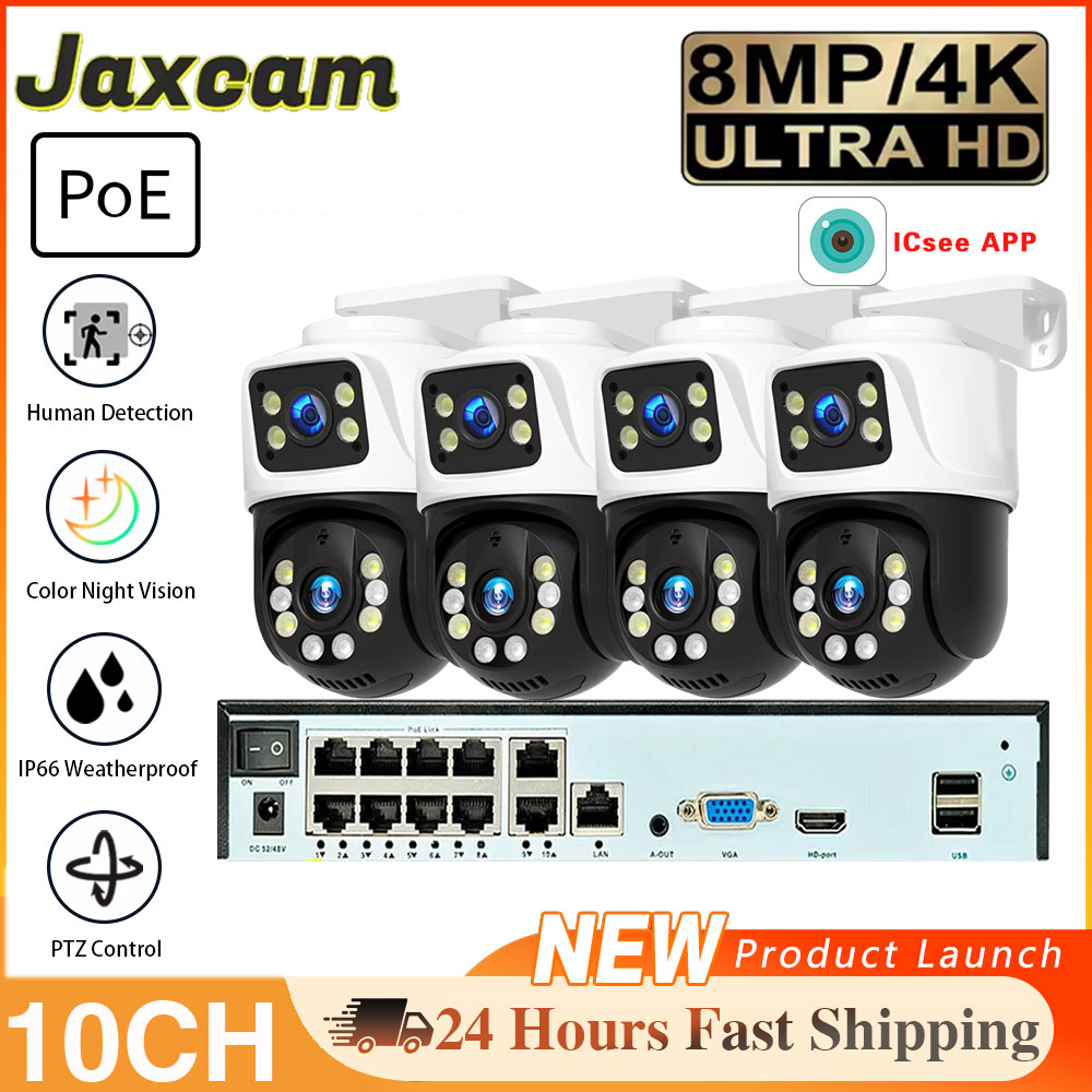 10CH POE NVR 8MP HD Human Dete - Home Security And Camera Systems 리뷰 및 가격