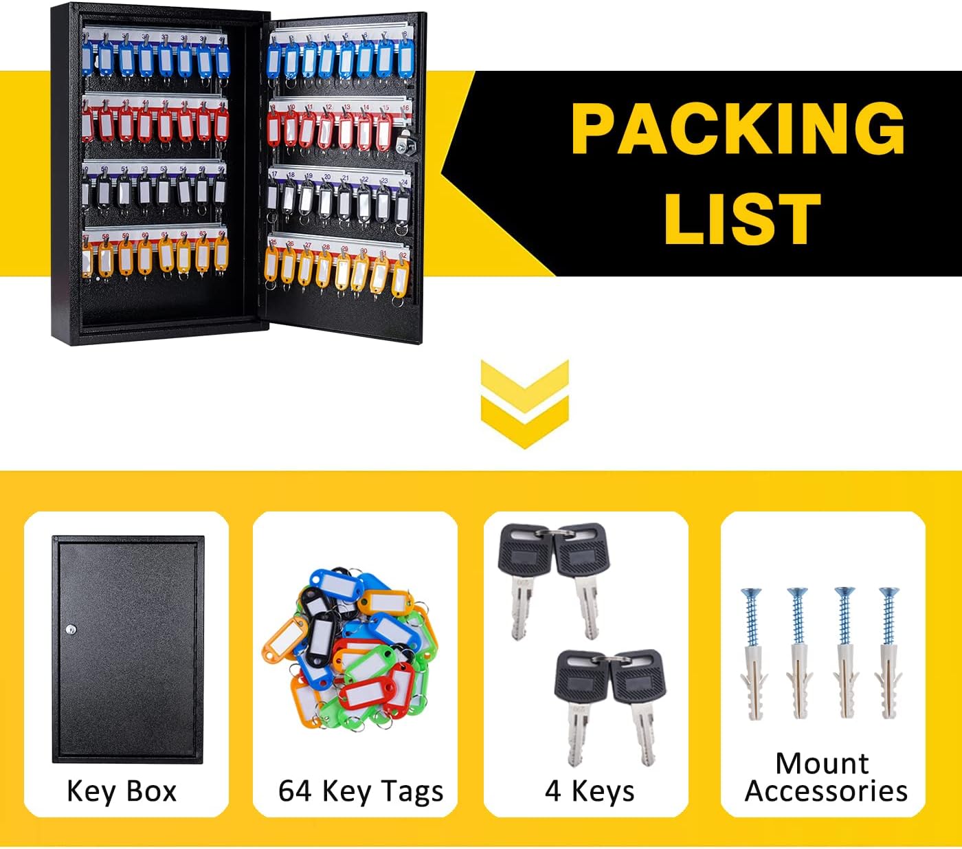 64-Position Wall-Mounted Key C - Home Security Locks 리뷰 및 가격