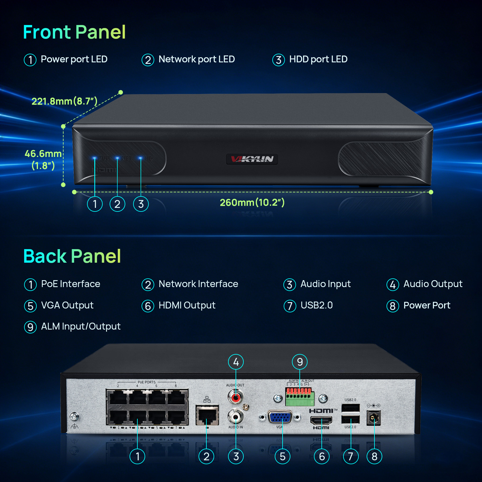 Vikylin 4K NVR UP to 12MP 8CH  - Home Security And Camera Systems 리뷰 및 가격