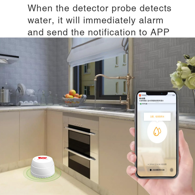 Tuya WiFi Water Leakage Sensor - Home Security Alarm System 리뷰 및 가격