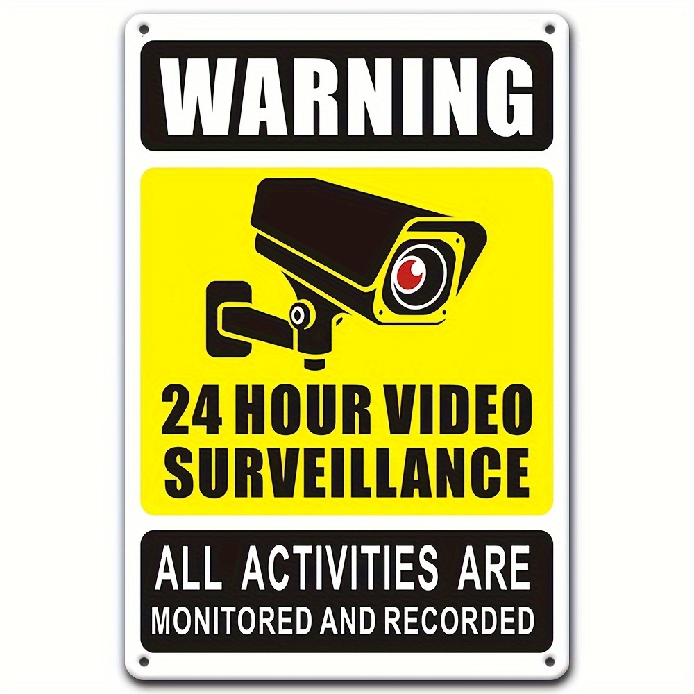 24/7 Video Surveillance Warnin - Home Security Upgrades 리뷰 및 가격