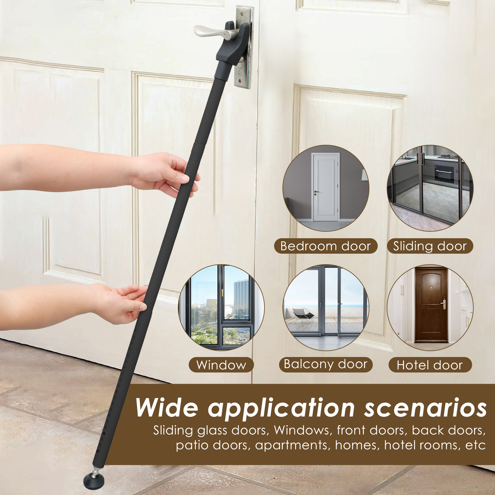 Door Security Bar 44-55 Inch A - Home Security Jammers 리뷰 및 가격
