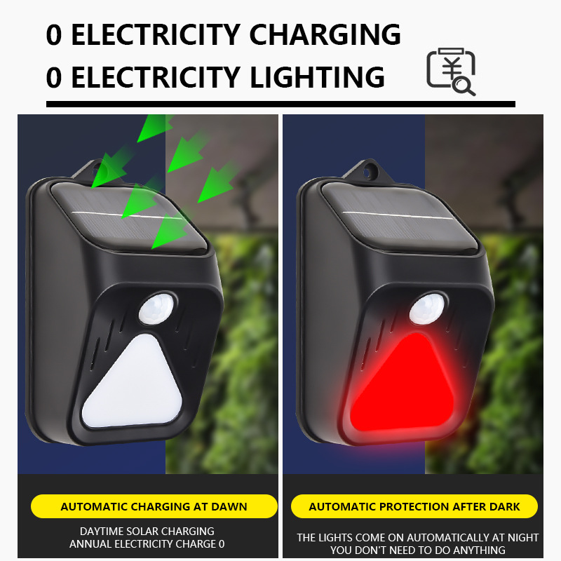 Waterproof Solar Powered Alarm - Home Security Yard Sensors 리뷰 및 가격
