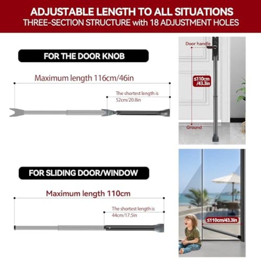 Upgraded Door Security Bar and - Home Security Jammers 리뷰 및 가격