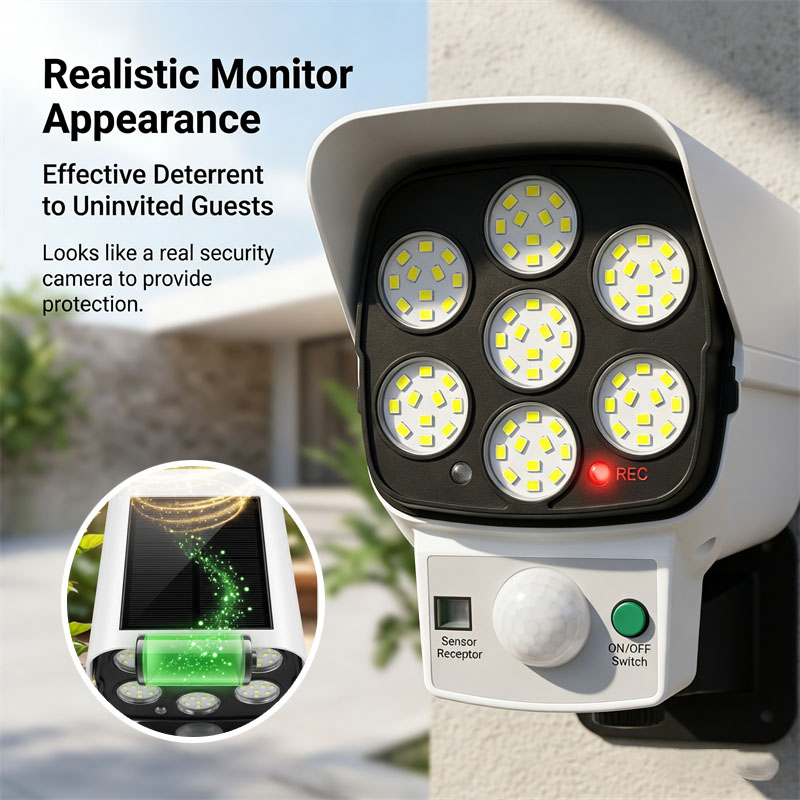 Solar Powered Dummy Security C - Home Security Yard Sensors 리뷰 및 가격