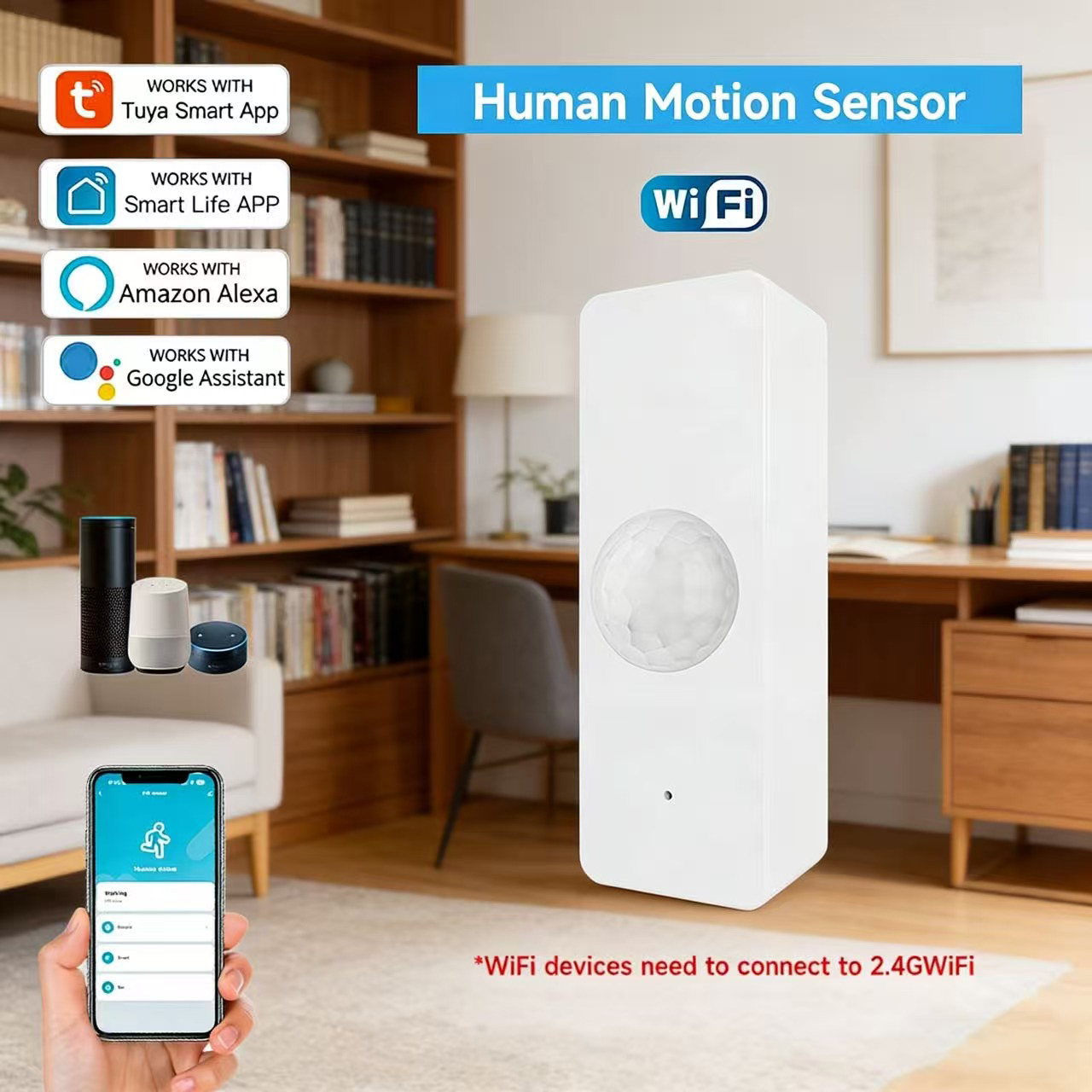WiFi Smart PIR Motion Sensor T - Home Security Alarm System 리뷰 및 가격