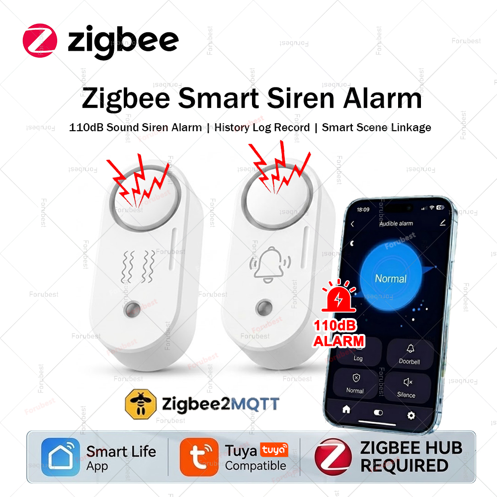 Zigbee Smart Siren Alarm For H - Home Security Options 리뷰 및 가격