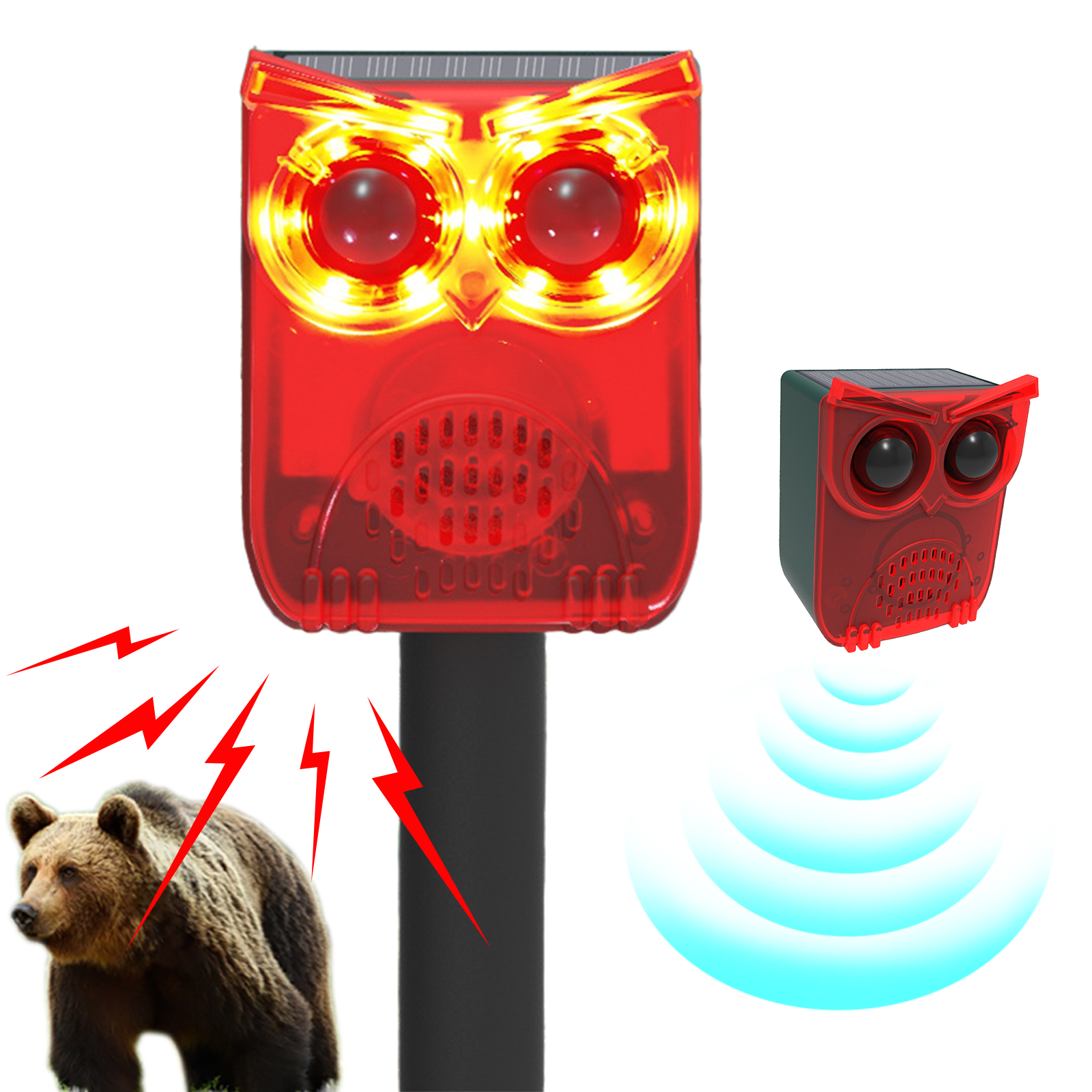 Solar Outdoor Motion Sensor Al - Home Security Yard Sensors 리뷰 및 가격