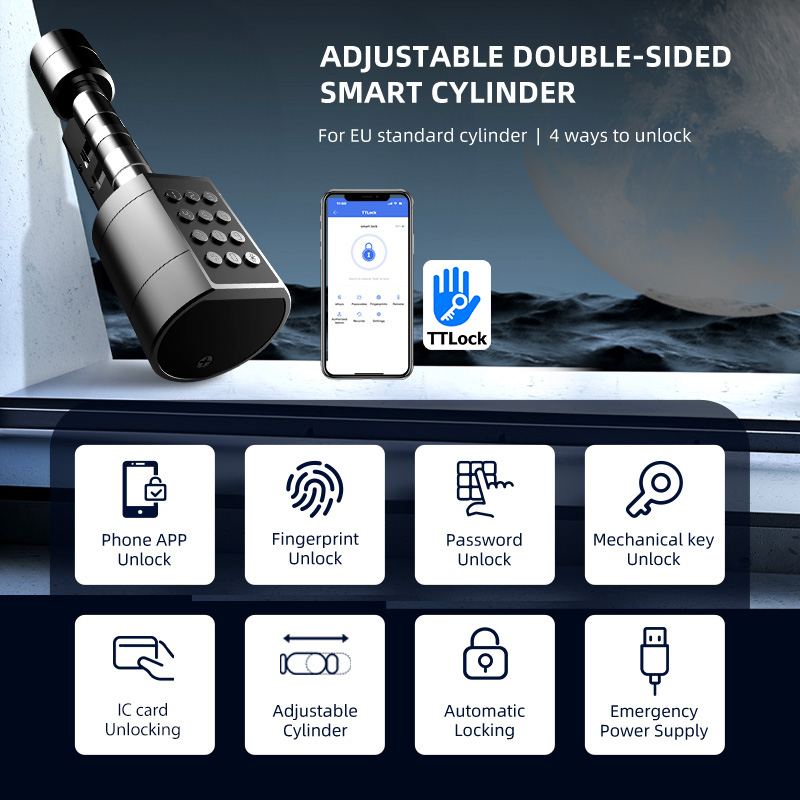 Smart Euro Cylindrical Door Lo - Home Security Upgrades 리뷰 및 가격