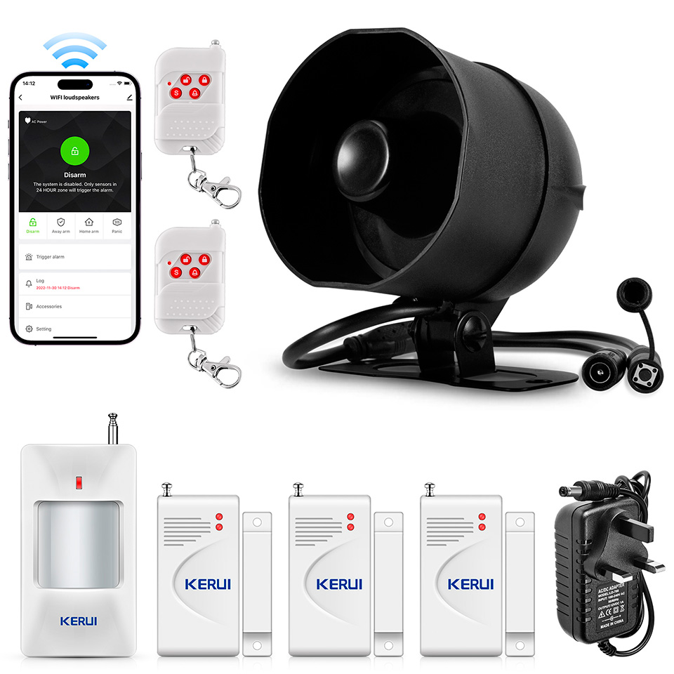 KERUI WIFI Alarm System Siren  - Home Zone Security App 리뷰 및 가격