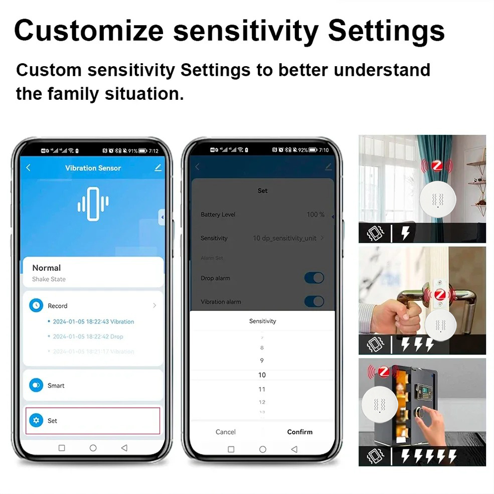 Tuya ZigBee Smart Vibration &  - Home Security Alarm System 리뷰 및 가격