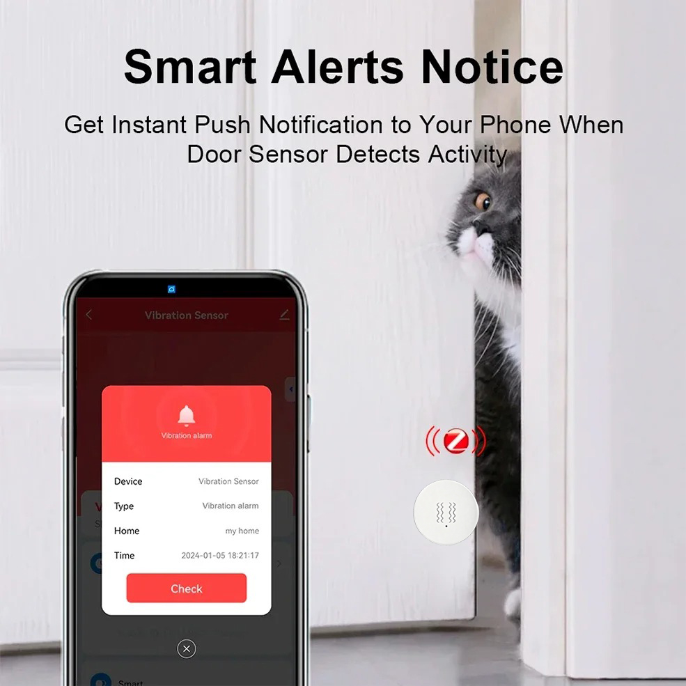 Tuya ZigBee Smart Vibration &  - Home Security Alarm System 리뷰 및 가격
