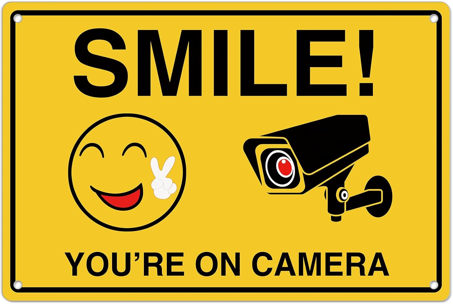 Smile Youre On Camera Signs ;  - Home Security Upgrades 리뷰 및 가격