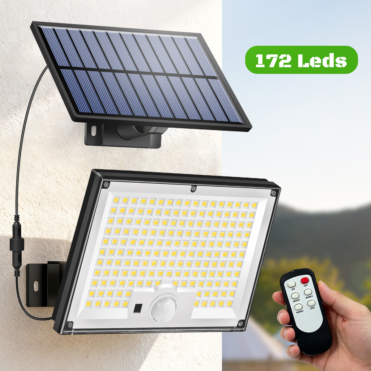 Outdoor Solar Security Lights  - Home Security Yard Sensors 리뷰 및 가격