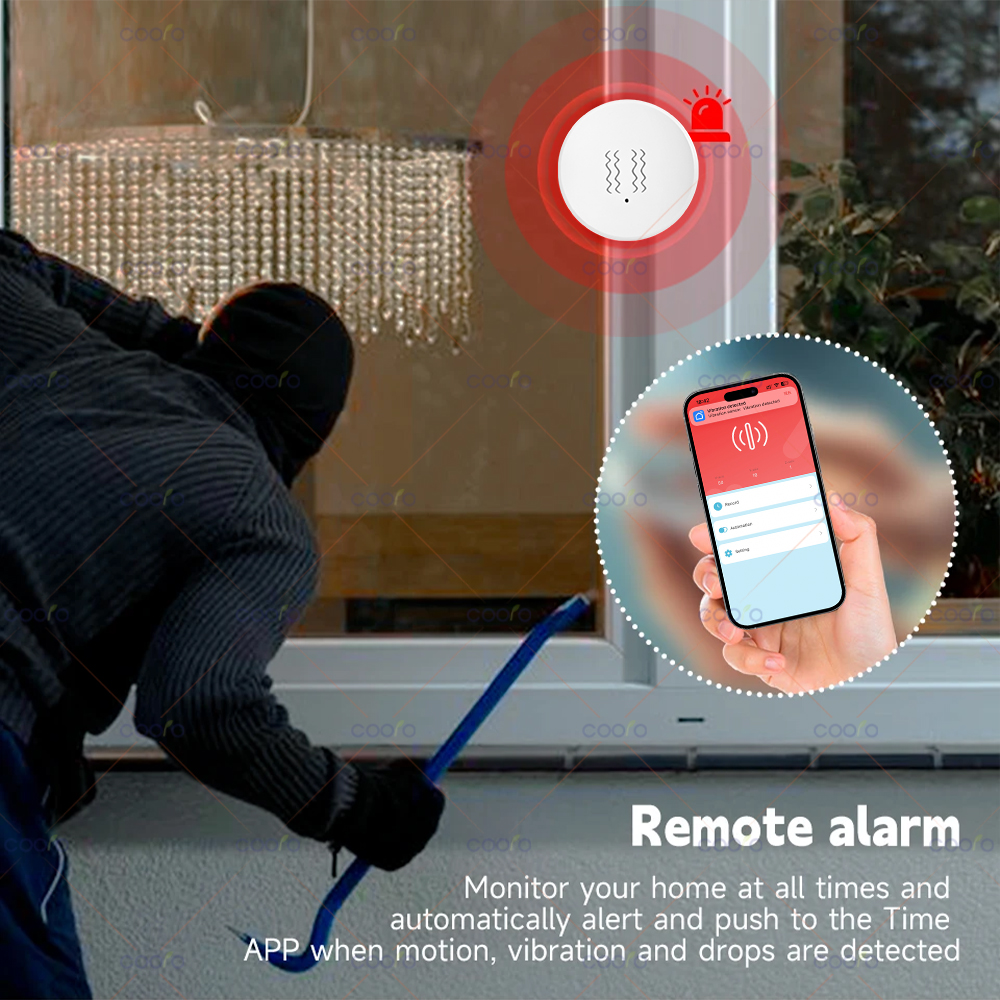 ZigBee Tuya Smart Vibration Se - Home Security Alarm System 리뷰 및 가격