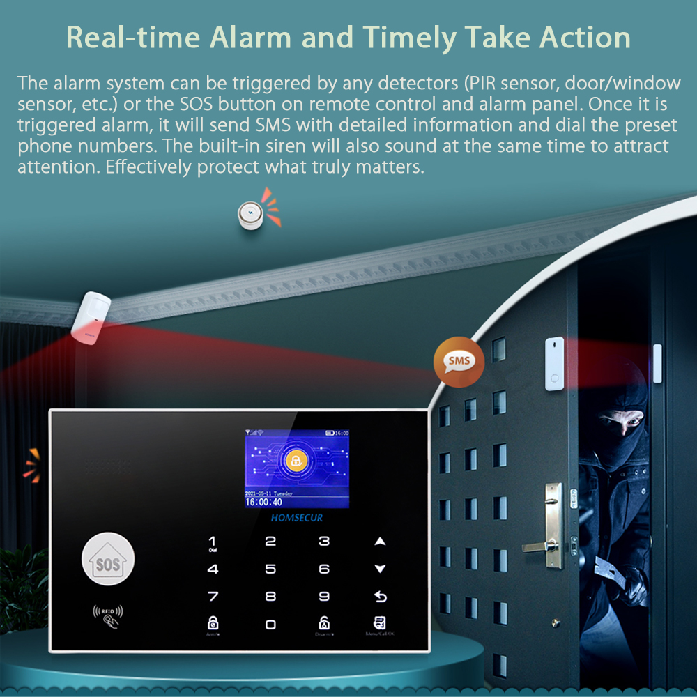 433MHz Wireless 4G/3G/GSM WIFI - Home Zone Security App 리뷰 및 가격