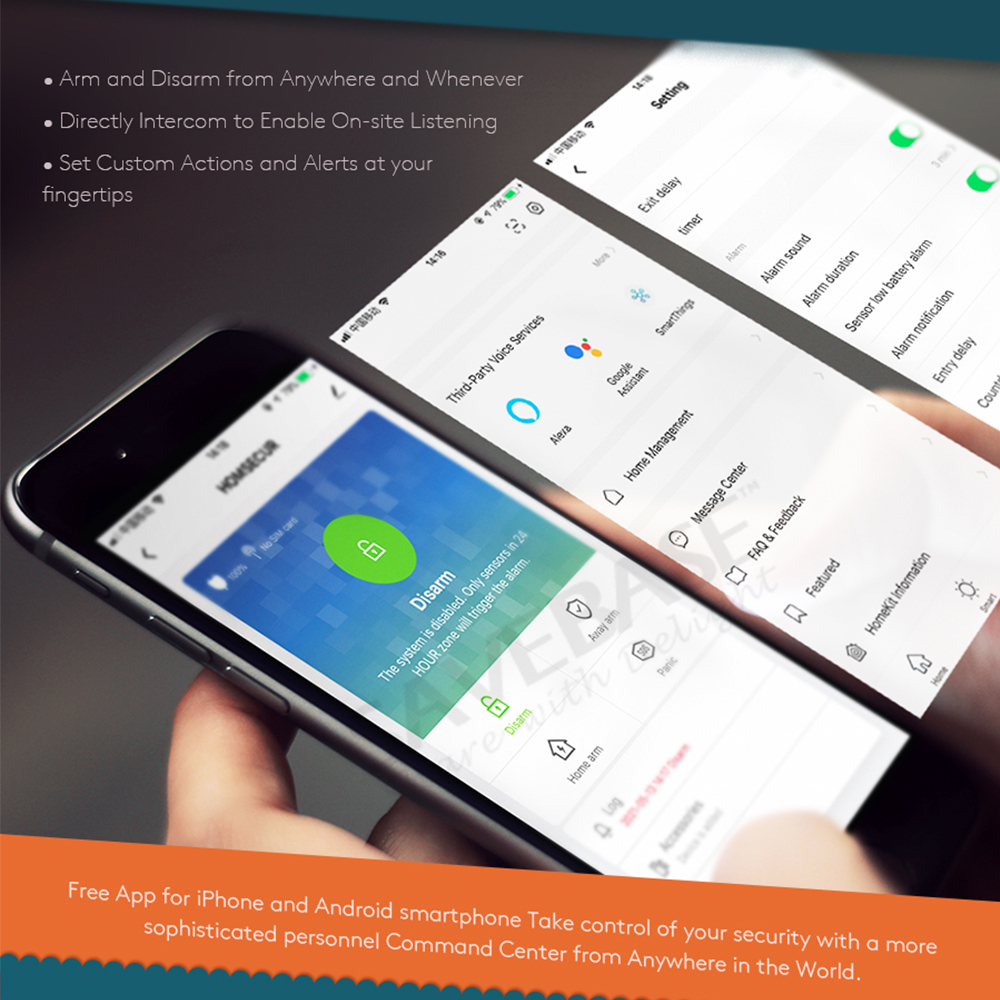 433MHz Wireless 4G/3G/GSM WIFI - Home Zone Security App 리뷰 및 가격