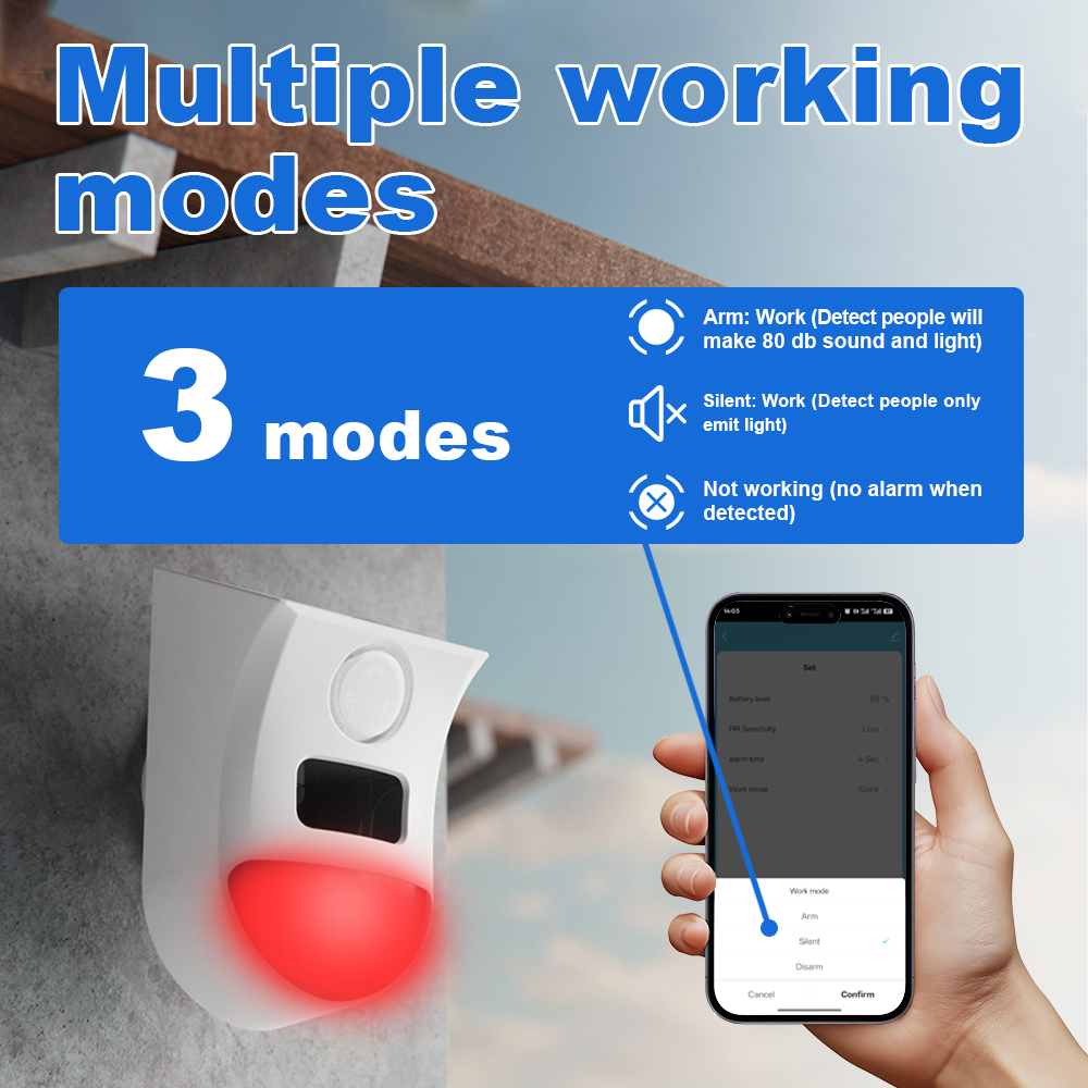 Tuya WiFi Solar Motion Sensor  - Home Security Yard Sensors 리뷰 및 가격