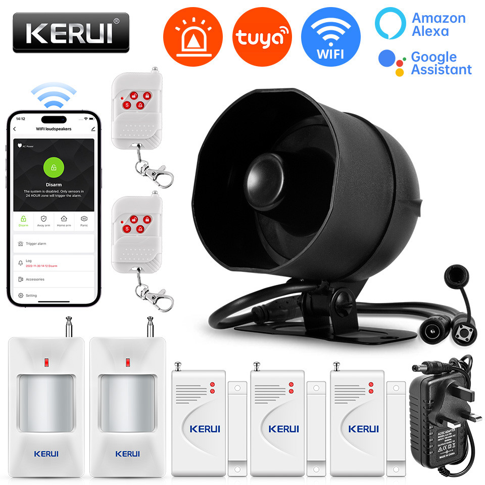 KERUI 120db Loud Sound Alarm S - Home Zone Security App 리뷰 및 가격