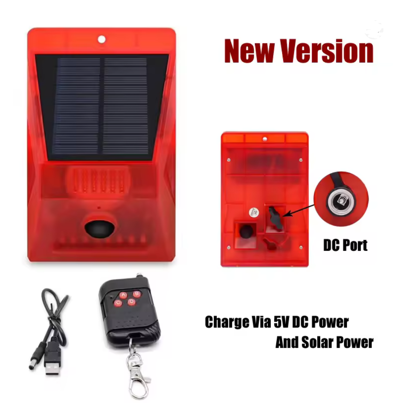 Solar Powered Infrared Motion  - Home Security Yard Sensors 리뷰 및 가격