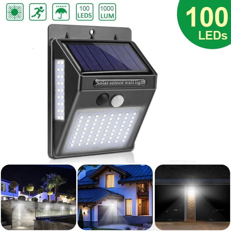 Outdoor Solar 100 LED PIR Moti - Home Security Yard Sensors 리뷰 및 가격
