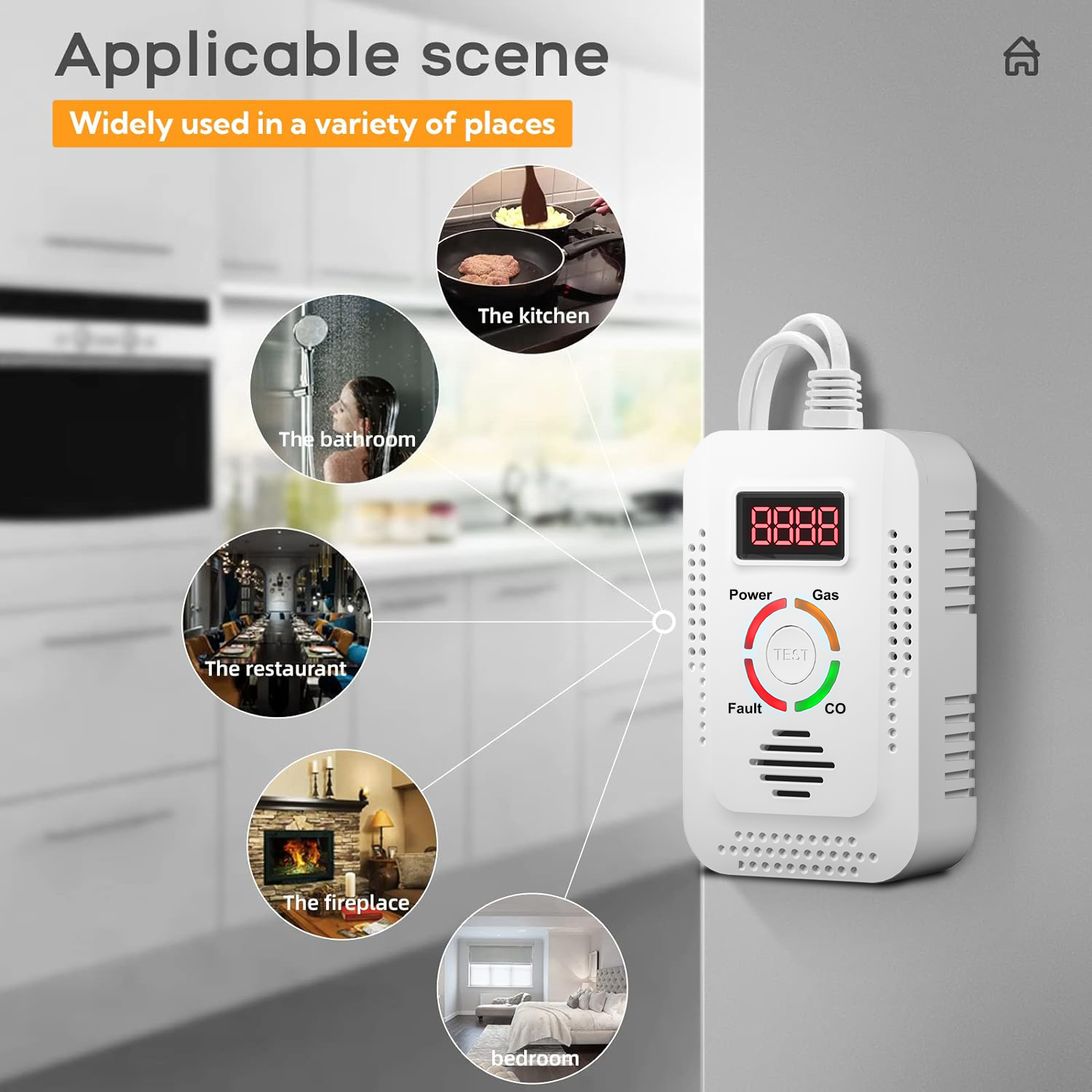 Natural Gas Detector 2in1 And  - Home Security Alarm System 리뷰 및 가격